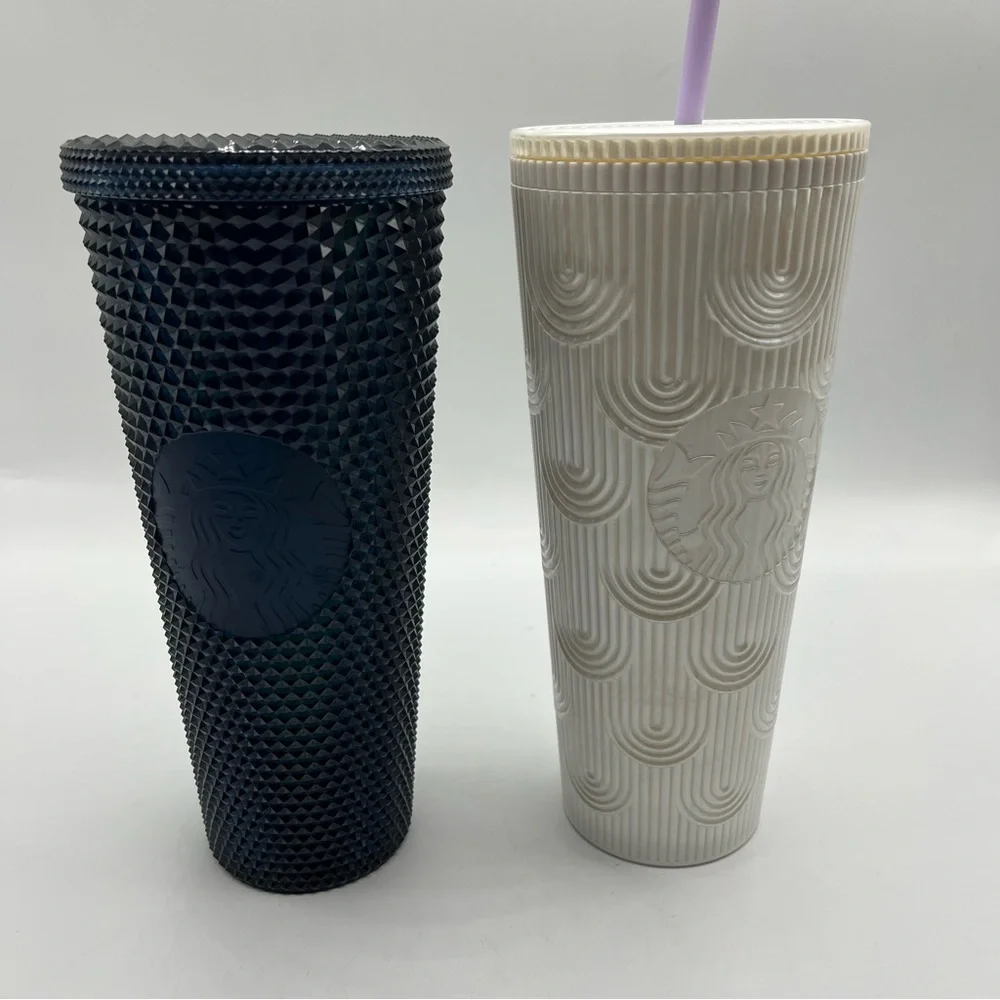 Starbucks Tumbler Cup Lot Christmas White Black